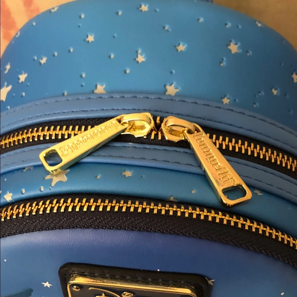 Loungefly Disney Lilo & Stitch Camping Cuties Backpack Hard Tag also glows New!